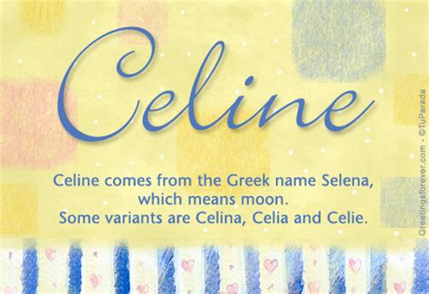 celine name origins.